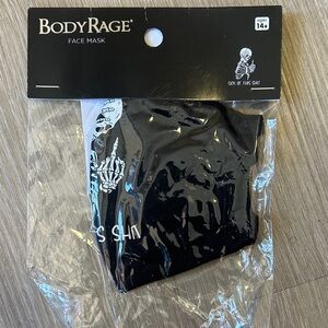 Body Rage Black Face Mask